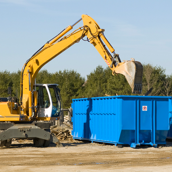 what size residential dumpster rentals are available in Denbo PA